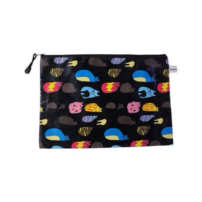 Assorted print waterproof zipper pouch for daily essentials