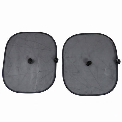 Car sun shade pair on white background