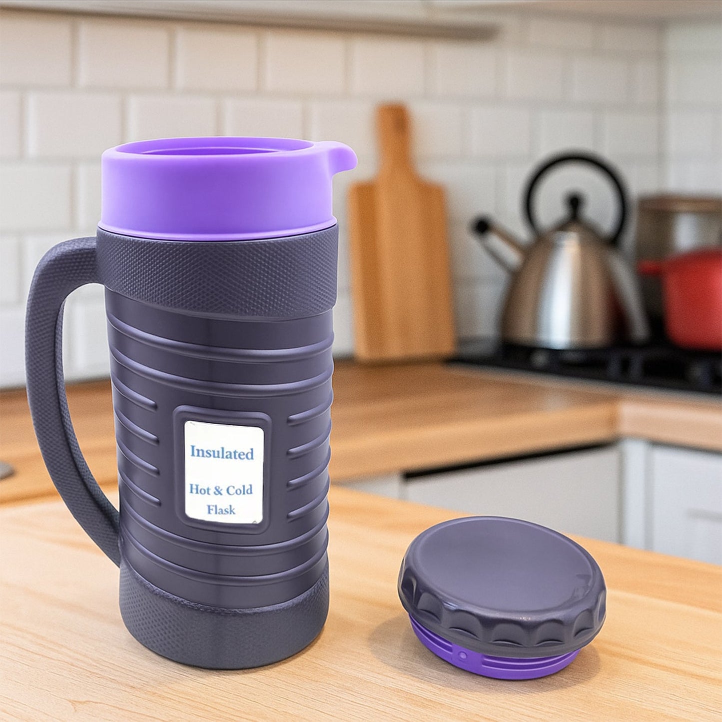 Stainless Steel Thermos Flask (Multiple Sizes): Travel Mug, Coffee, Tea (Leakproof)