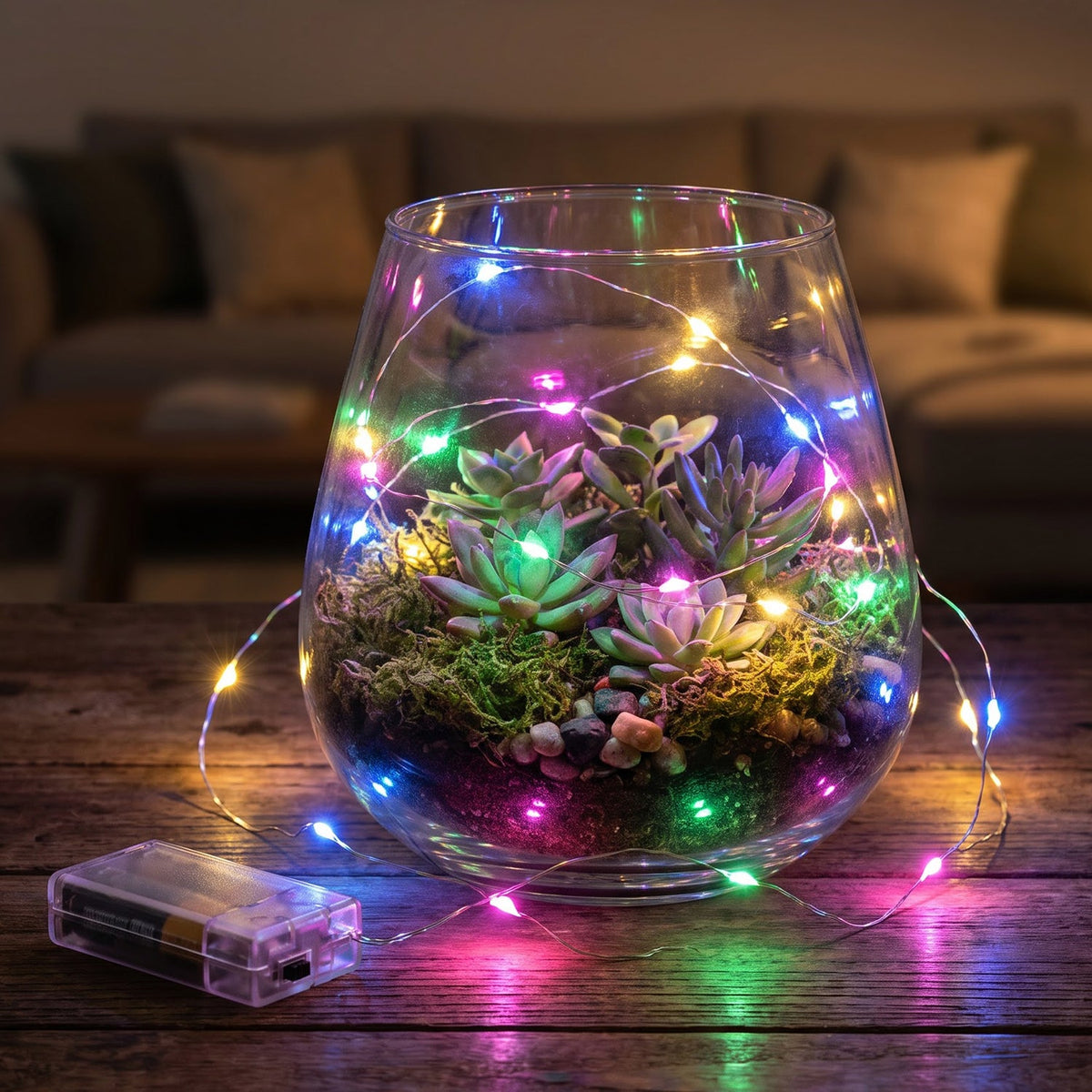 Multi string LED set decorative light display