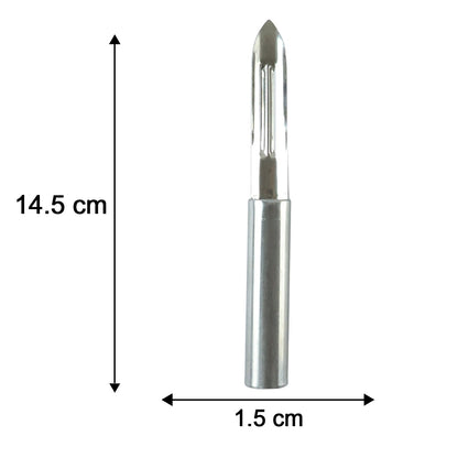 Stainless steel peeler size guide