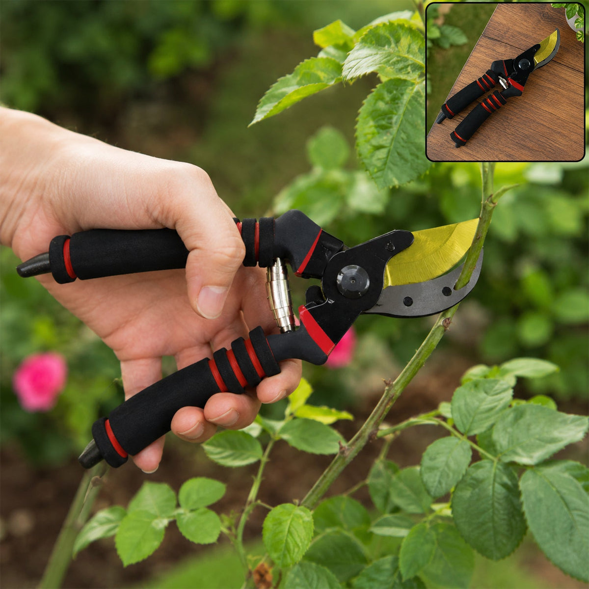 Heavy duty garden pruning shears lifestyle view