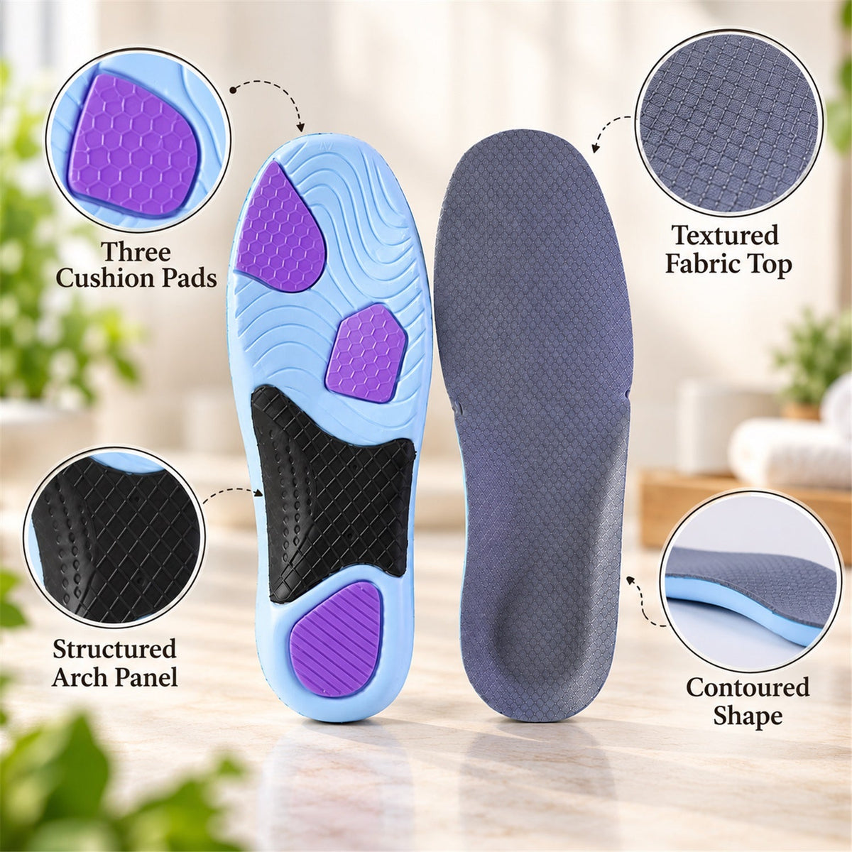 Insoles features detail