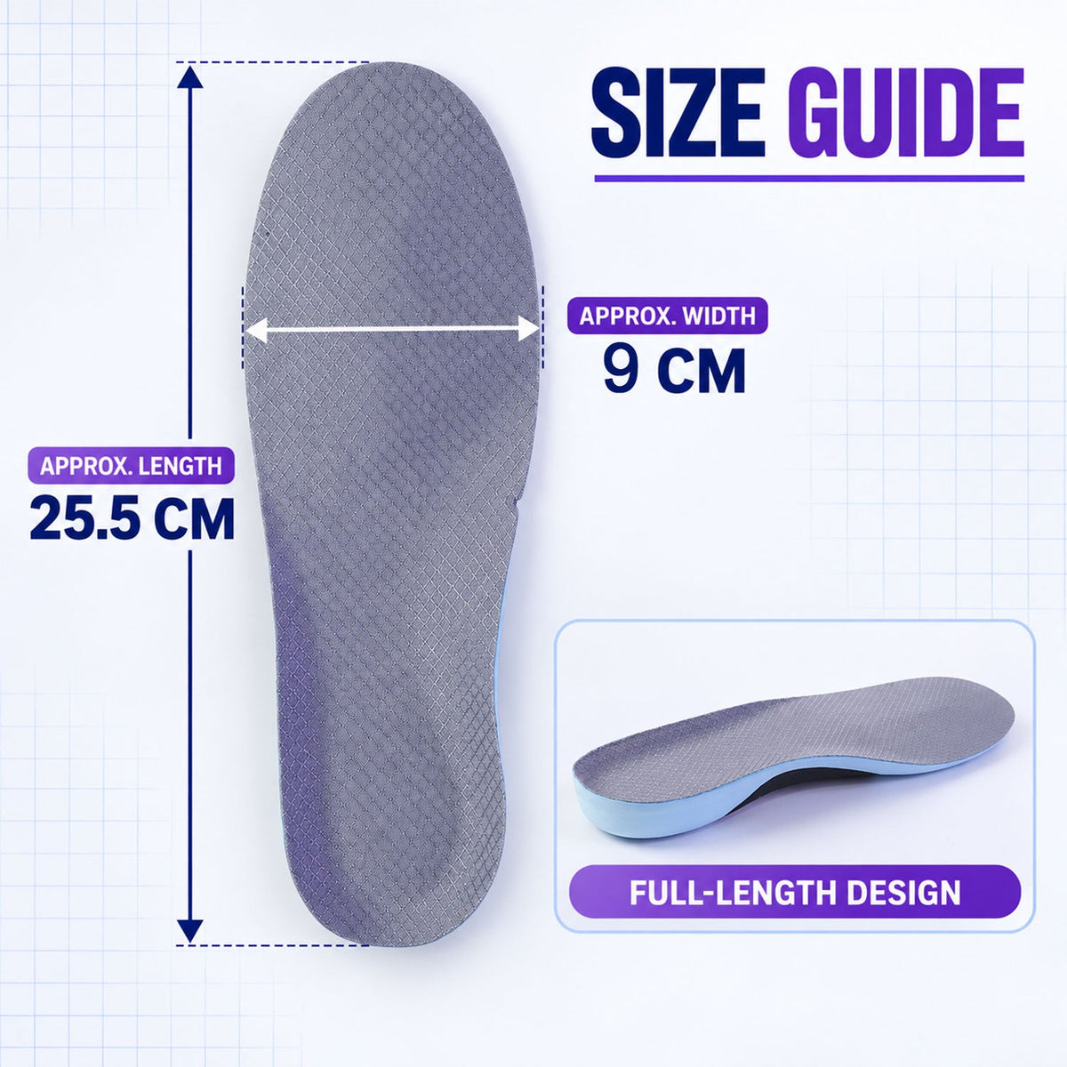 Insoles size 39-40 guide