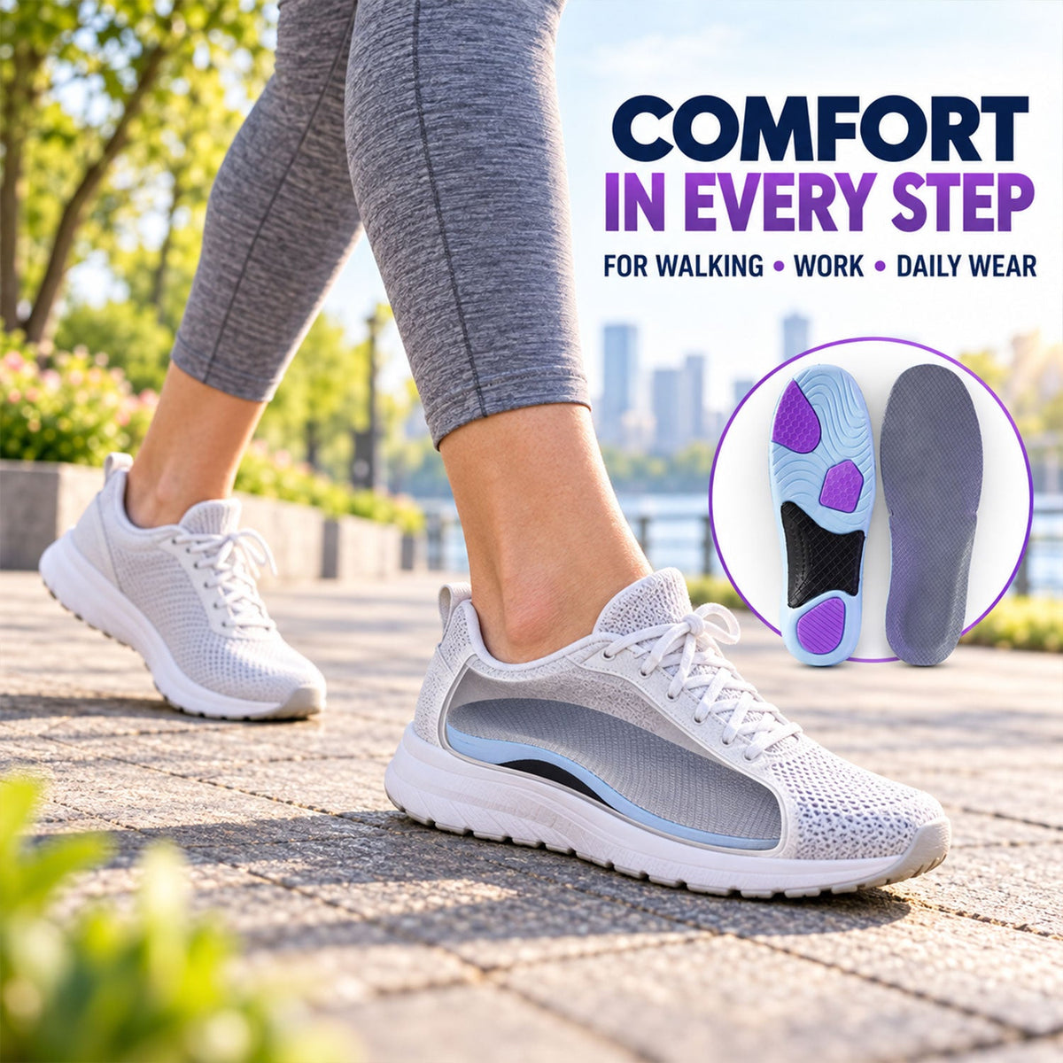 Insoles wearing view