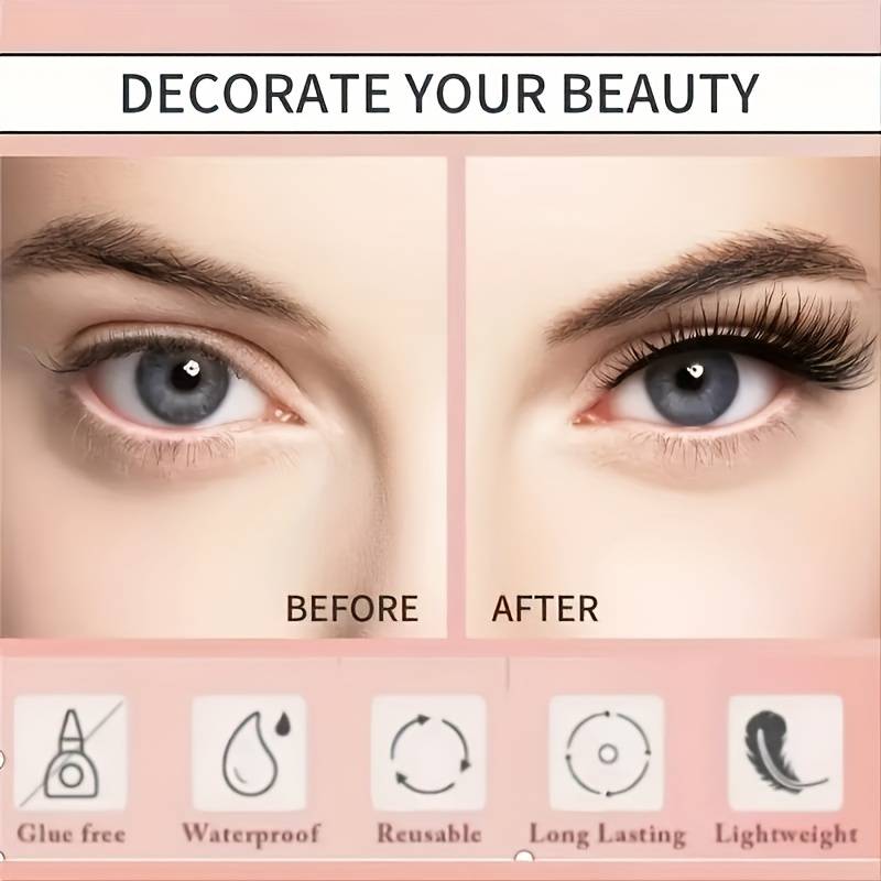 Reusable Magnetic False Eyelashes