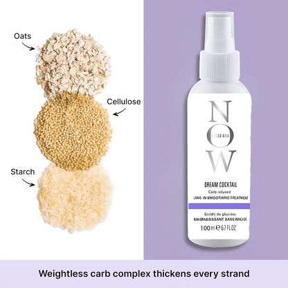 NOW Dream Cocktail Carb Infused Leave-in Treatment Volumizer Hair (Pack of 2)