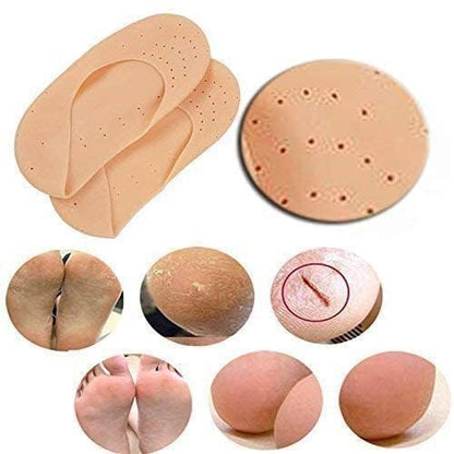 Sovely Anti Crack Silicone Gel Foot Protector Moisturizing Socks for Foot-Care and Heel Cracks Socks for Cracked Feet Heel Pad For Feet, Silicon Heel Pad For Women Pain Relief, Crack Heel Repair Socks Full Length Silicone Gel Foot Protector 1 Pair