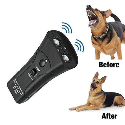 Dog Trainer Device Electronic Dog Deterrent/Dog Barking Control Devices Training Tool Stop Barking Dog Repeller Handheld and Portable, Anti-Bark