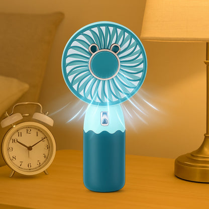 Mini Fan Rechargeable Table Fan Handheld Fan USB Fan Desk Fan Cooling Fan For Home , Office , Car, & Multi Use Fan (Battery Not Include)