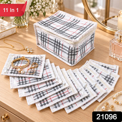 Jewellery Organizer Kit – 11-Piece PVC Travel-Friendly Set