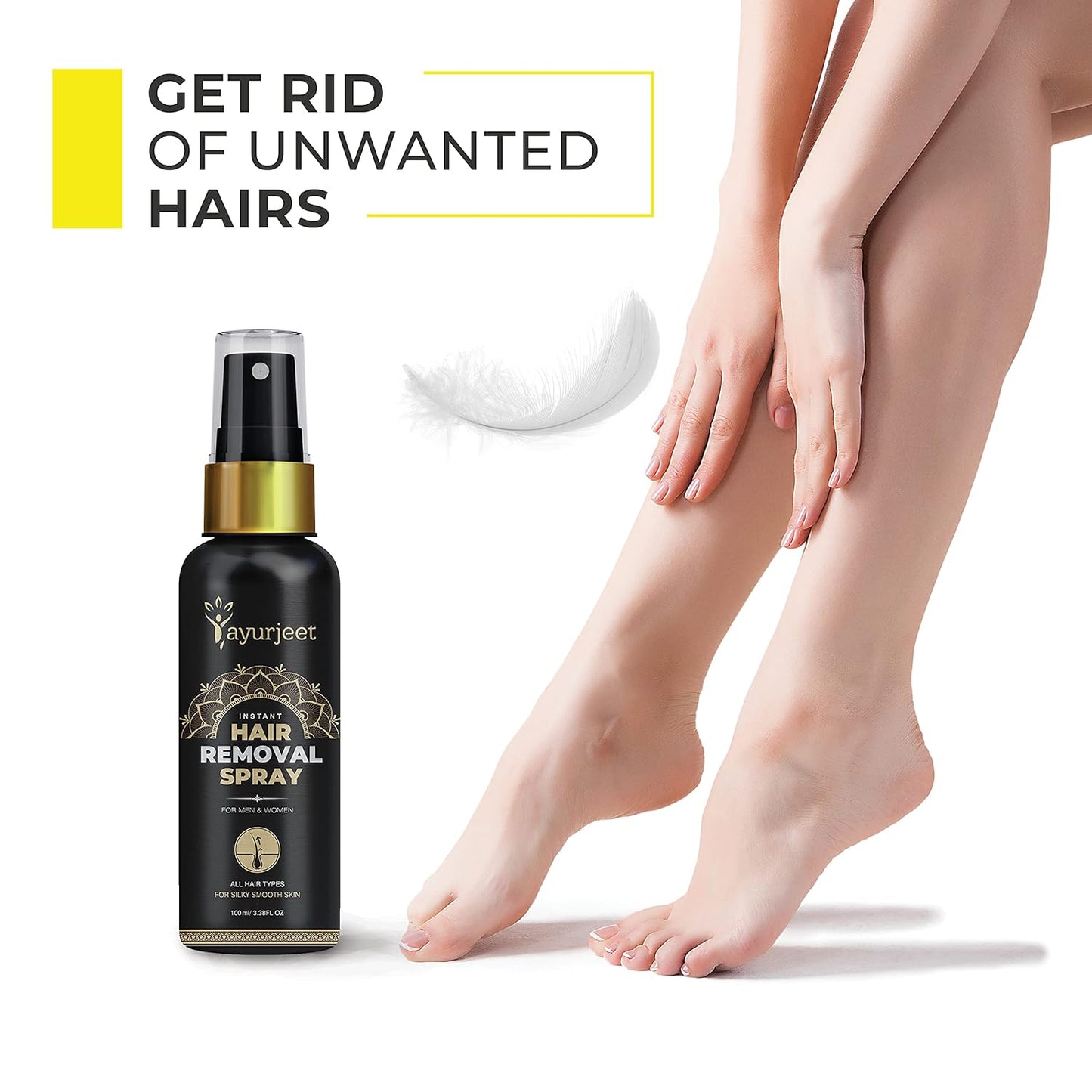 Ayurjeet Herbal Hair Removal Spray (Buy 1 Get 1 Free)