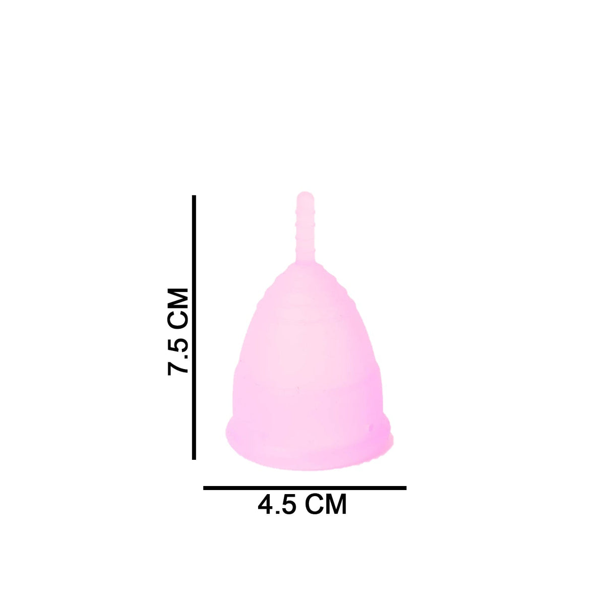 An instructional graphic details five steps for using a menstrual cup: wash, fold, insert, remove, and empty.
