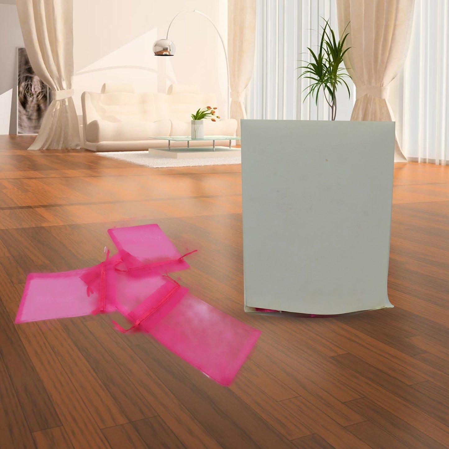 Organza Drawstring Gift Bags – Small Mesh Pouches for Wedding, Party & Festival Favors (50 Pcs Set)