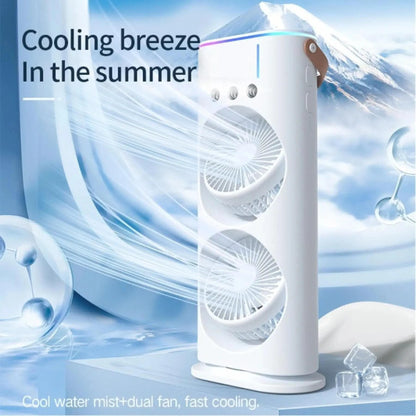 Reachable Mini Ac Cooler Fan with Mist Spray and Dual Fan