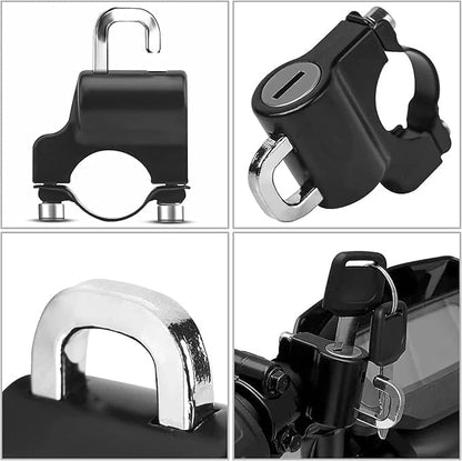 Sovely Helmet Lock Motorbike Helmet Lock Helmet Locks for Bikes Electric Scooter Helmet Lock Accessories for Handlebar Tubing Bicycle Helmet Lock Theft Protection Lock 22-28mm Anti Theft Lock