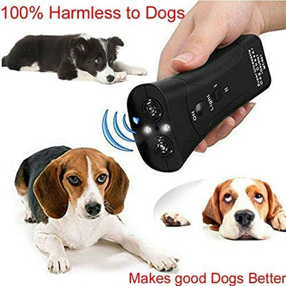 Dog Trainer Device Electronic Dog Deterrent/Dog Barking Control Devices Training Tool Stop Barking Dog Repeller Handheld and Portable, Anti-Bark