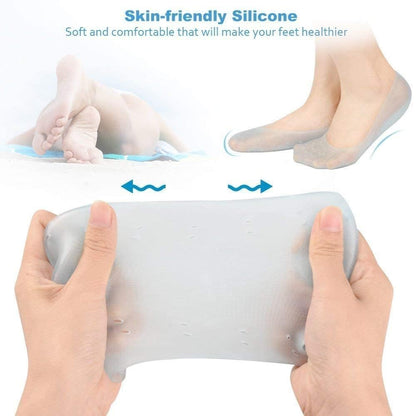 Sovely Anti Crack Silicone Gel Foot Protector Moisturizing Socks for Foot-Care and Heel Cracks Socks for Cracked Feet Heel Pad For Feet, Silicon Heel Pad For Women Pain Relief, Crack Heel Repair Socks Full Length Silicone Gel Foot Protector 1 Pair