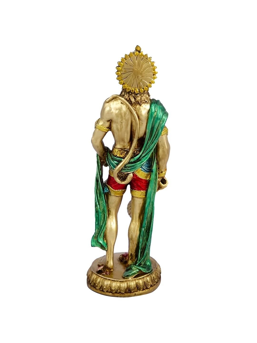 Gadadhari Hanuman Ji Murti For Pooja Room Hanuman Statue Decoration Items Mahabali Hanuman Murti For Office Temple Hotel Cold Cast Polyresin Fine Quality Hanuman Murti Size 15×10×20 cm