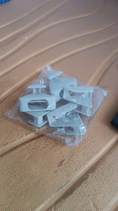 Multi-Functional Plastic Triangle Hanger Connector Hooks 5 Pcs Set