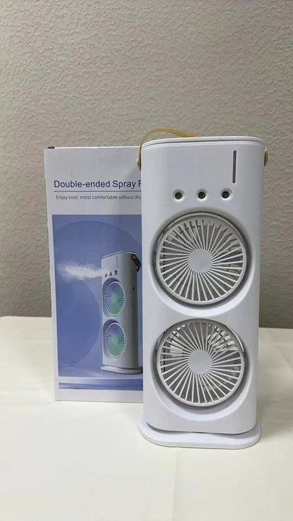 Reachable Mini Ac Cooler Fan with Mist Spray and Dual Fan