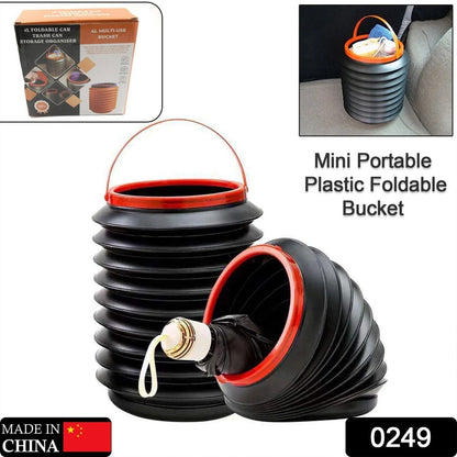 Foldable Storage Bucket , Water Container & Dustbin Multiuse Bucket For Home , Car & Kitchen Use Bucket