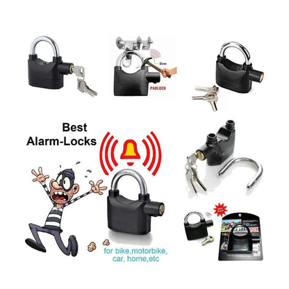 Heavy Duty Waterproof Anti-Theft Siren Alarm Padlock