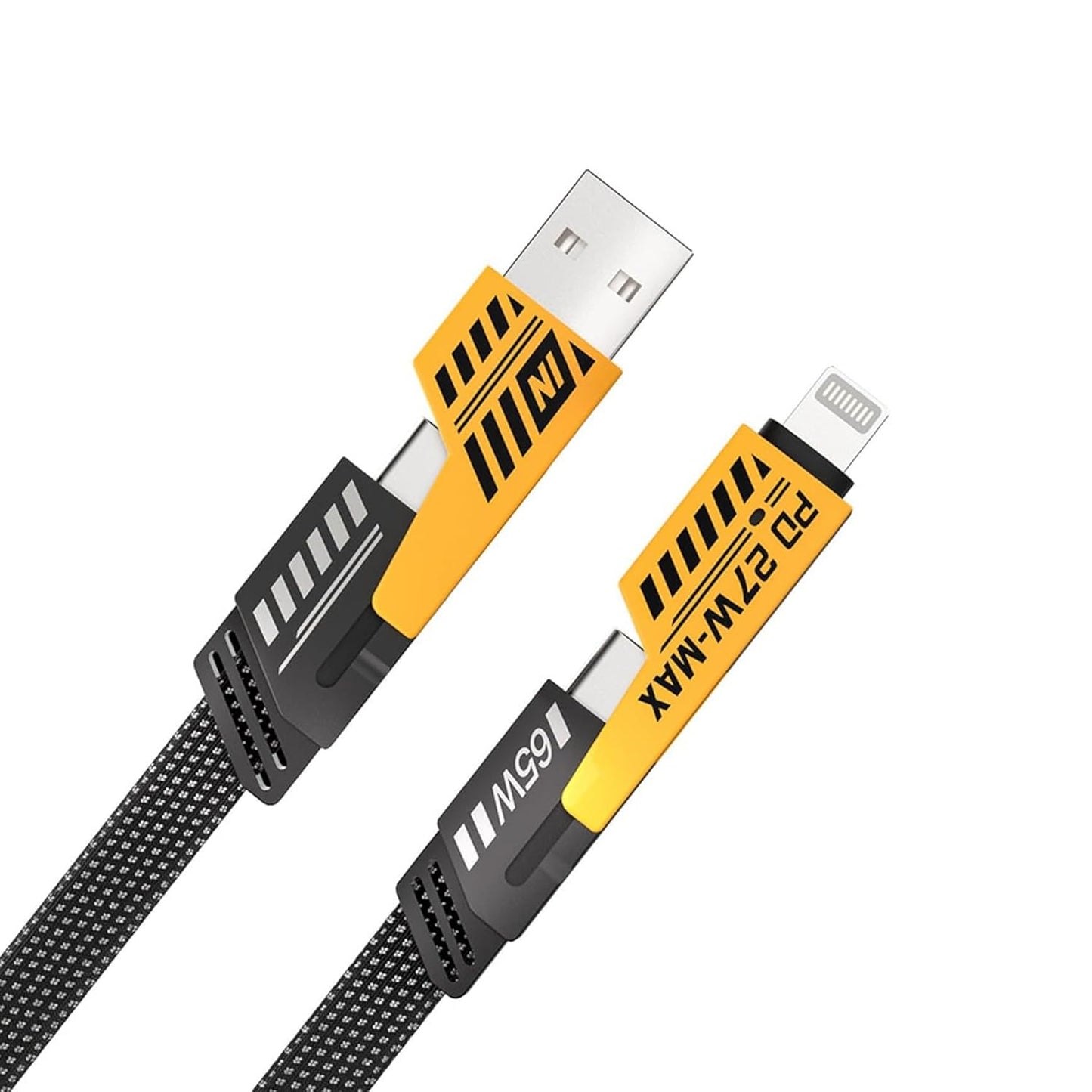 SOVELY 4 in 1 Charging Cable, 4 in 1 Fast Charging Cable, 4 in 1 Charging Data Cable, 4 in 1 Data Cable, All in One Charging Cable, 65W Charging Cable, 65W Super Fast Charging Cable