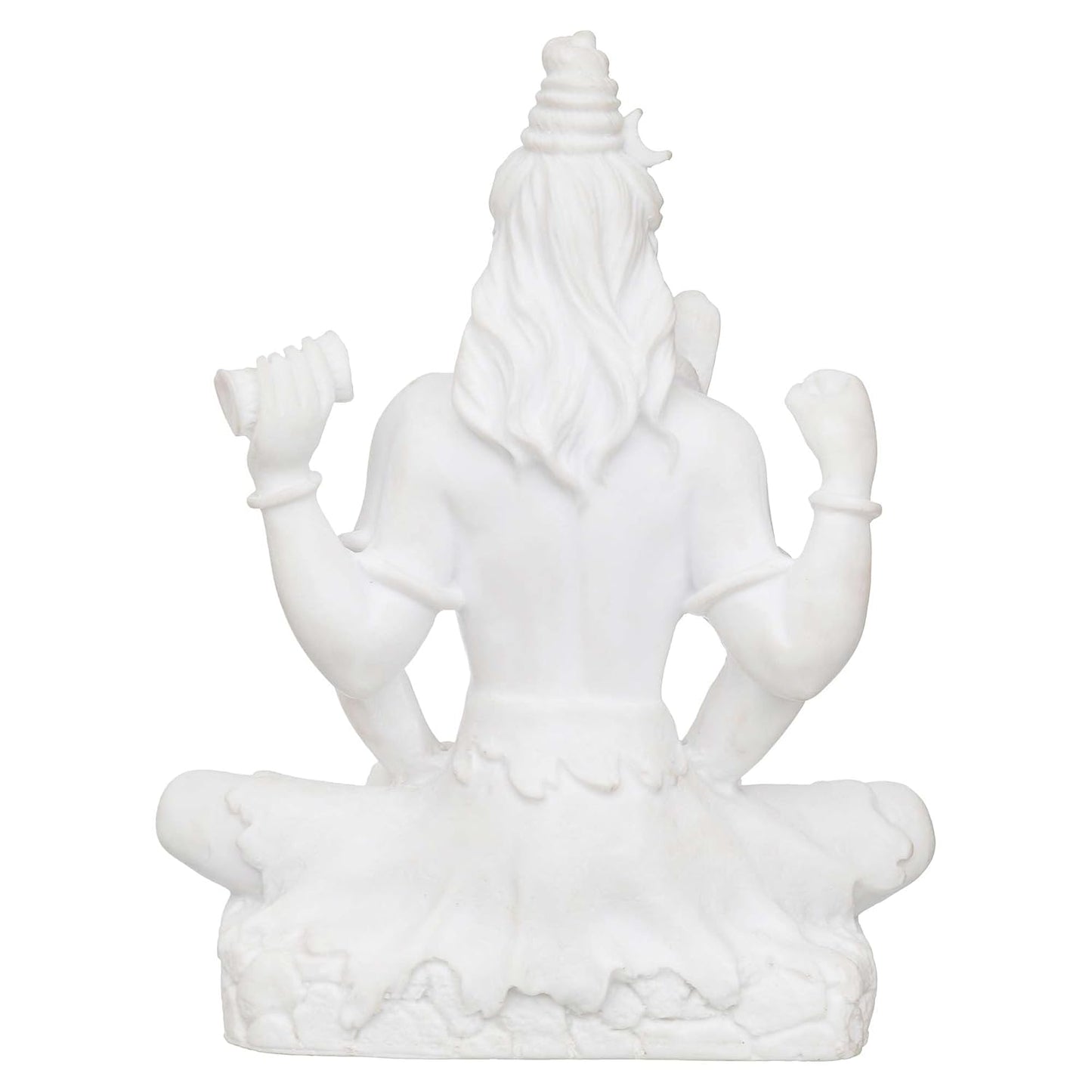 Sovely Shiv Ji Marble Murti for Pooja, Car Dashboard Shiva Idol Bholenath Statue Mahakal Adiyogi Statue Shivaji Idol for Puja Home Showpiece for Table Décor Office Temple Shop Mandir