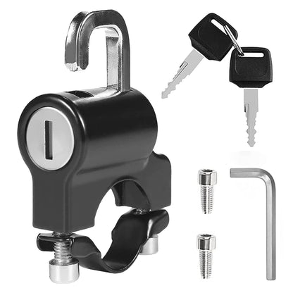 Sovely Helmet Lock Motorbike Helmet Lock Helmet Locks for Bikes Electric Scooter Helmet Lock Accessories for Handlebar Tubing Bicycle Helmet Lock Theft Protection Lock 22-28mm Anti Theft Lock