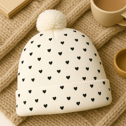 Big Soft Winter Cap, Woolen Inside Fur Beanie Cap (1 Pc / Mix Design & Color)