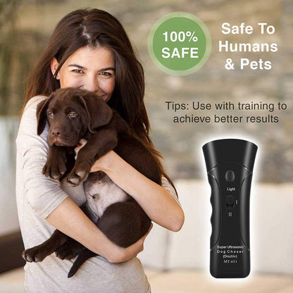 Dog Trainer Device Electronic Dog Deterrent/Dog Barking Control Devices Training Tool Stop Barking Dog Repeller Handheld and Portable, Anti-Bark