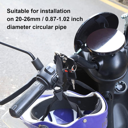 Sovely Helmet Lock Motorbike Helmet Lock Helmet Locks for Bikes Electric Scooter Helmet Lock Accessories for Handlebar Tubing Bicycle Helmet Lock Theft Protection Lock 22-28mm Anti Theft Lock