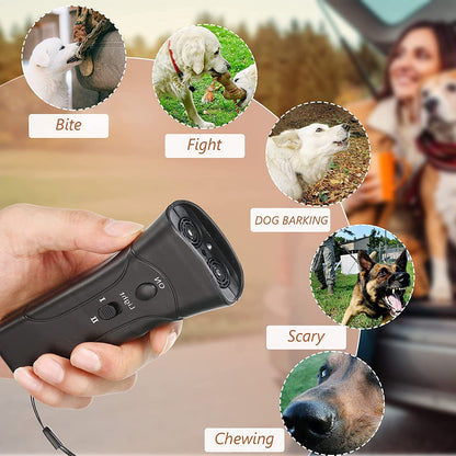 Dog Trainer Device Electronic Dog Deterrent/Dog Barking Control Devices Training Tool Stop Barking Dog Repeller Handheld and Portable, Anti-Bark