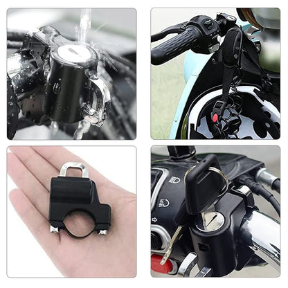 Sovely Helmet Lock Motorbike Helmet Lock Helmet Locks for Bikes Electric Scooter Helmet Lock Accessories for Handlebar Tubing Bicycle Helmet Lock Theft Protection Lock 22-28mm Anti Theft Lock