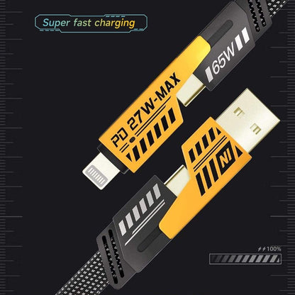 SOVELY 4 in 1 Charging Cable, 4 in 1 Fast Charging Cable, 4 in 1 Charging Data Cable, 4 in 1 Data Cable, All in One Charging Cable, 65W Charging Cable, 65W Super Fast Charging Cable