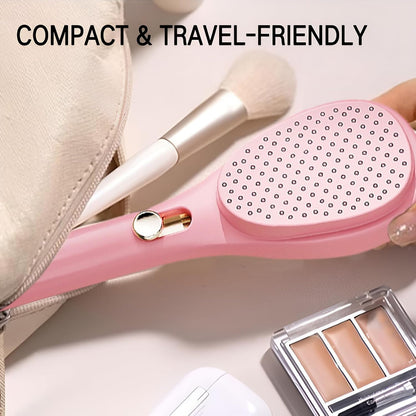 SOVELY Big Size Self Cleaning Hairbrush, One-Click Cleaning Comb, Anti-Static Massage Comb with Self-Cleaning 2 in 1