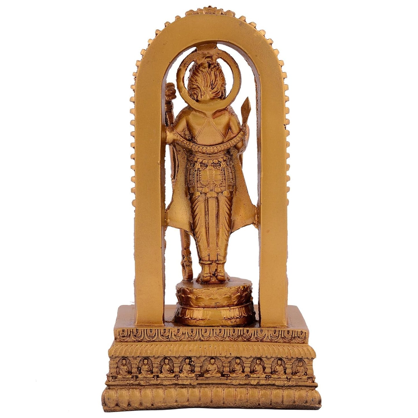 Sovely Shri Ram Lala MurtiGolden Metallic Prabhu Ram Murti Resin Shree Ram Lalla Statue Home Decor Office Gifts, Ram Tample, Ram Mandir Housewarming Decoration Items