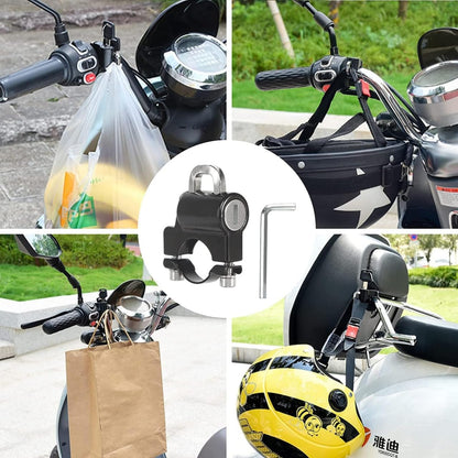 Sovely Helmet Lock Motorbike Helmet Lock Helmet Locks for Bikes Electric Scooter Helmet Lock Accessories for Handlebar Tubing Bicycle Helmet Lock Theft Protection Lock 22-28mm Anti Theft Lock