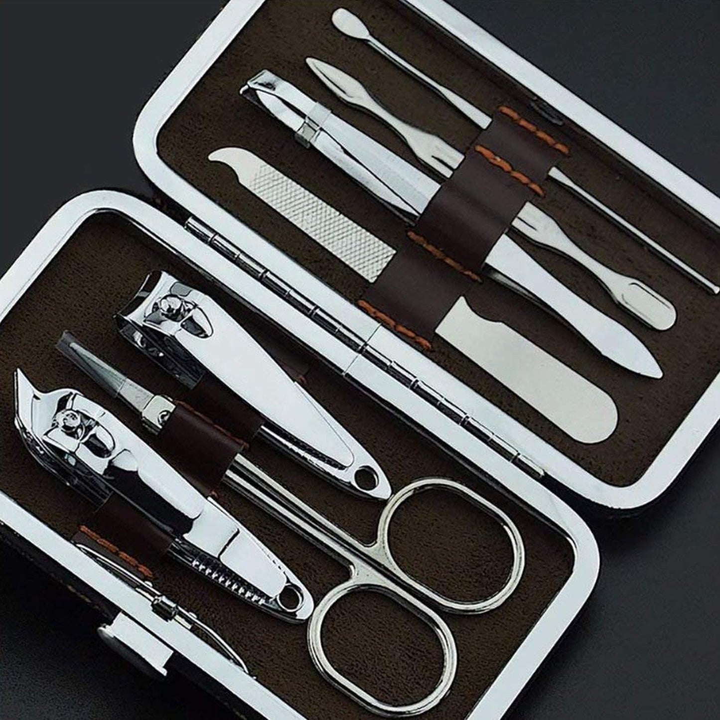 SOVELY 7 In 1 Manicure Kit, pedicure tools for feet, Nail Clipper, Manicure Pedicure kit for women and Men Grooming Kit, Acne Needle, Nail Filer Kit Professional Manicure Pedicure Set With Case