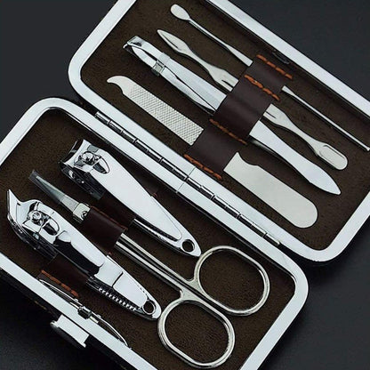 SOVELY 7 In 1 Manicure Kit, pedicure tools for feet, Nail Clipper, Manicure Pedicure kit for women and Men Grooming Kit, Acne Needle, Nail Filer Kit Professional Manicure Pedicure Set With Case