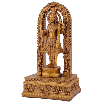 Sovely Shri Ram Lala MurtiGolden Metallic Prabhu Ram Murti Resin Shree Ram Lalla Statue Home Decor Office Gifts, Ram Tample, Ram Mandir Housewarming Decoration Items