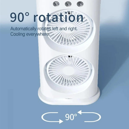Reachable Mini Ac Cooler Fan with Mist Spray and Dual Fan