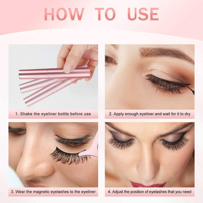 Reusable Magnetic False Eyelashes