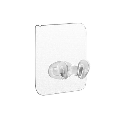 Transparent Multi-Function Wall Storage Hooks 8 pcs