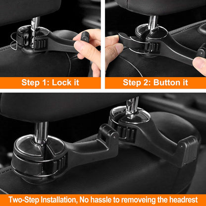 Car Seat Back Hooks ( Buy 1 Get 1 Free)