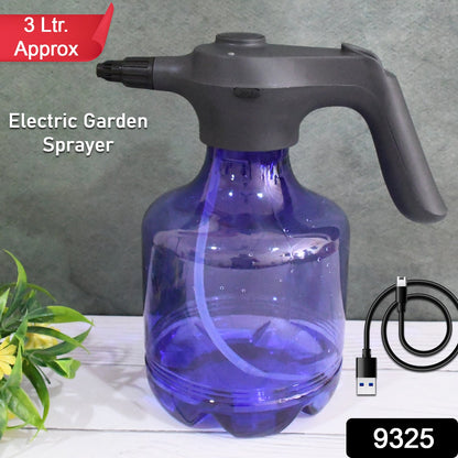 Electric 3L Garden Sprayer – Automatic, Rechargeable Watering Can for Fertilizing (1 Pc)