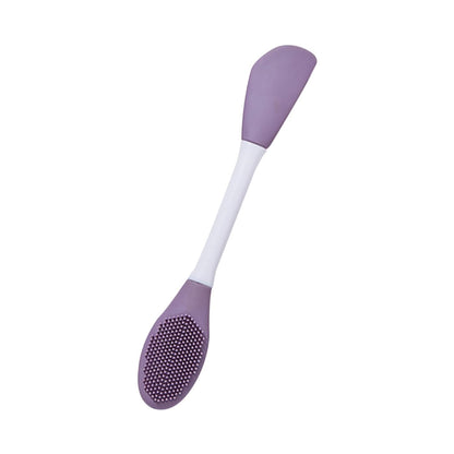 Double-headed Silicone Face Mask Applicator Brush For Face Cleansing And Applying Mask Salon Special Facial Brush Tool (Pack Of 2)