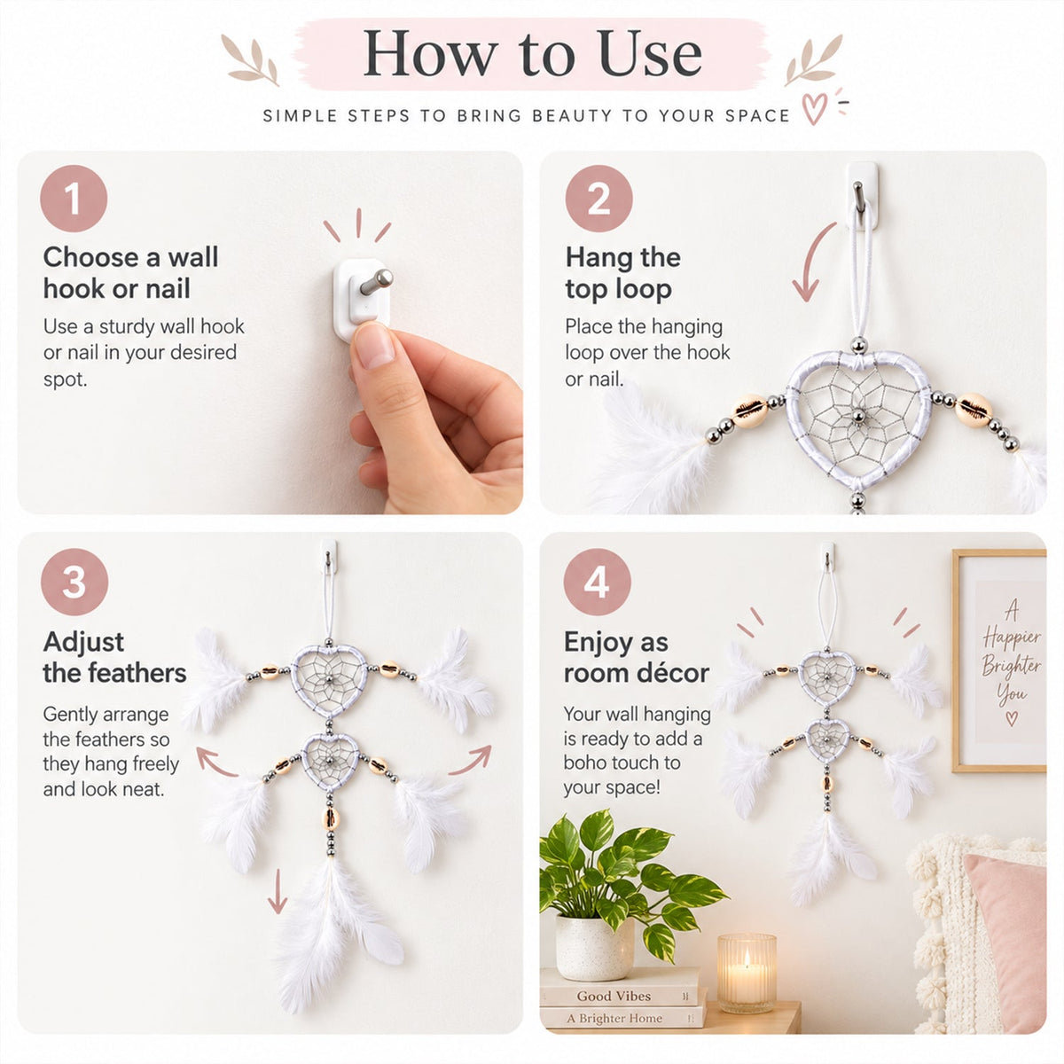 Decorative Hanging Wind Chime for Balcony, Garden and Window Decor (1 Pc)