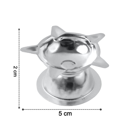 Stainless Steel Lotus Design Diya (1 Pc)